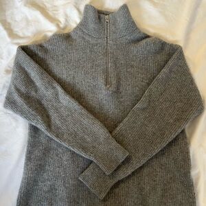 100% Cashmere 1/4 Zip Sweater